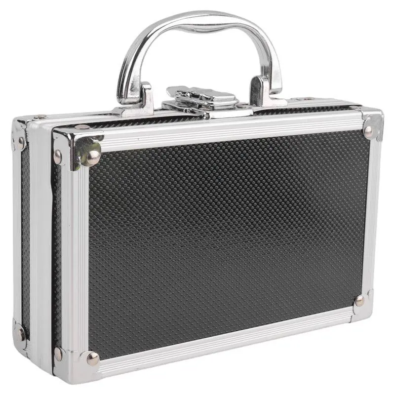 Aluminum Alloy Toolbox Accessories Storage Box – Practical Aluminum Case with Carry Handle, Small Toolbox Storage Box