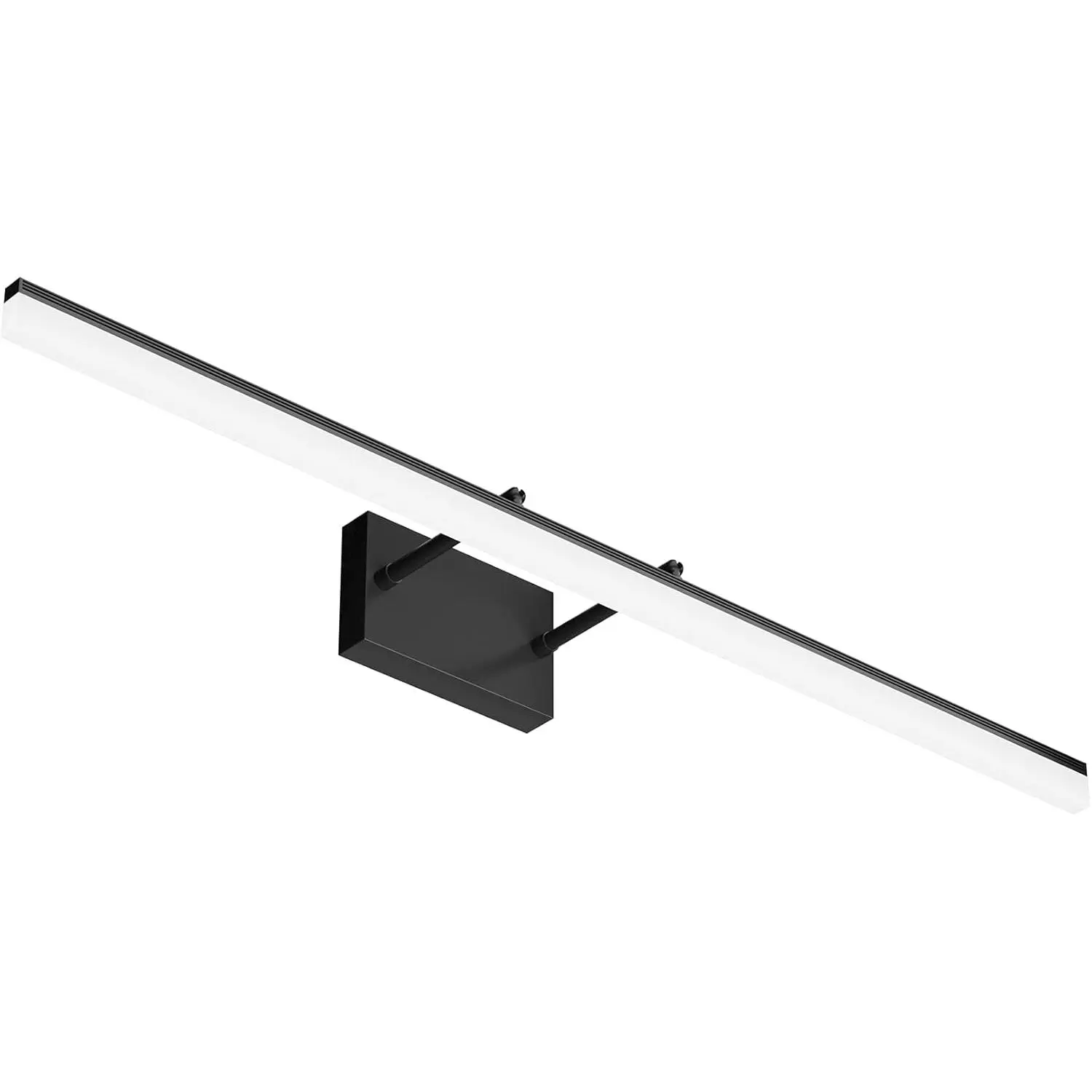 40 inch Modern Black LED Vanity Light Adjustable Bathroom Light Fixtures Over Mirror Rotatable Vanity Lighting 5500K