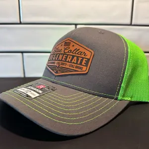 Blue collar work hat