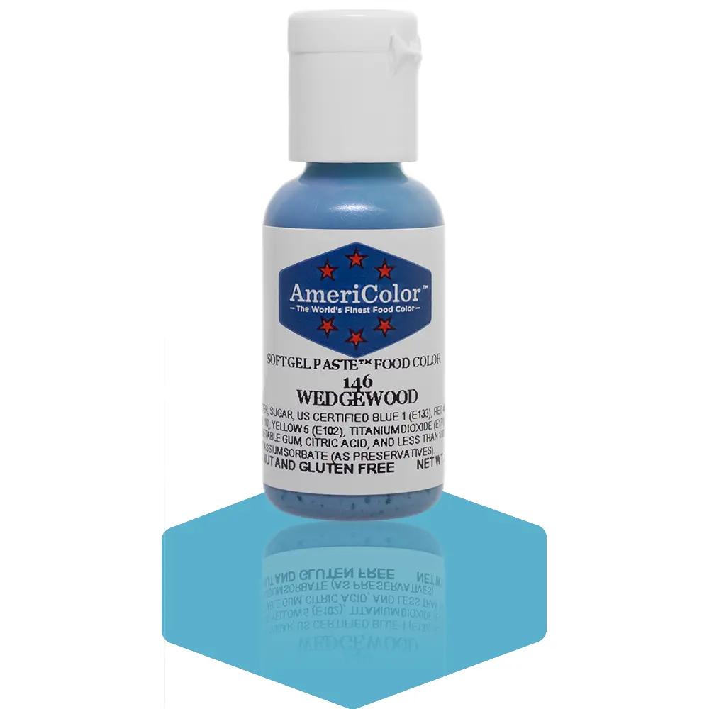 AmeriColor, Wedgewood, .75 Ounce, Soft Gel Paste Food Color