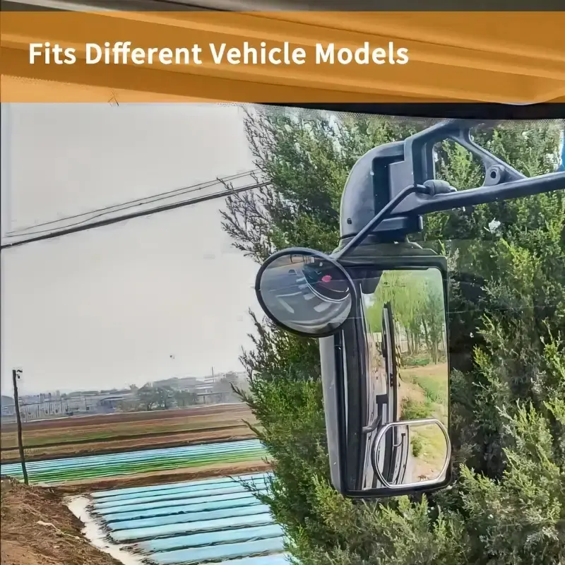 1pc 5.4in/13.7cm Truck Blind Spot Mirror, Convex Mirror for Truck or Bus, Extension Convex mirror for Rear View Mirrors, Safe Mirror for Drive, Wide Angle and Clear Vision, Suitable for Truck, Tractor, Bus, Van, Tow, Trailer