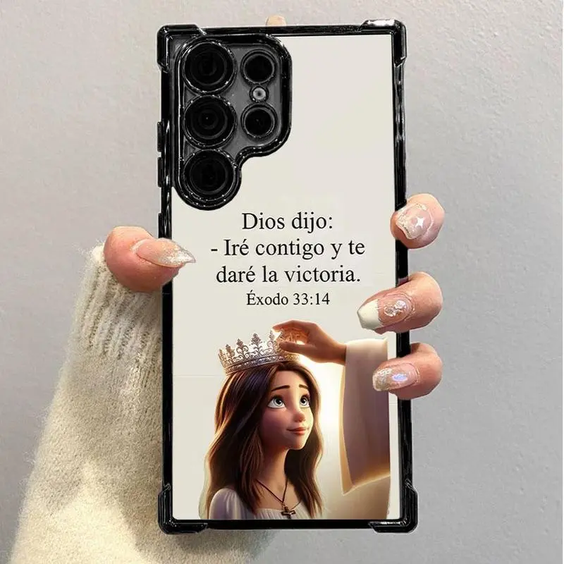 StyleShell Silicon TPU Shockproof Phone Case, Biblical Motivational Quotes Pattern, Compatible with Samsung S22 S23 S24 FE ULTRA PLUS & Pad Mobile Phone Accessories #SMSJDSJ1