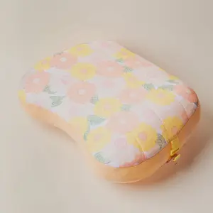 Peach Daisy Craze Ballast Beach Pillow Peach Daisy Craze Ballast Beach Pillow