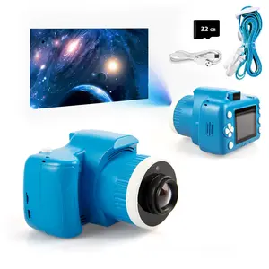 Children's camera toy, toddler camera with projection function, 4K high-definition selfie digital camcorder, can download music. Video creator, photo creator, children's vlog maker, children's memory recorder, suitable gift for boys and girls aged 3-12.