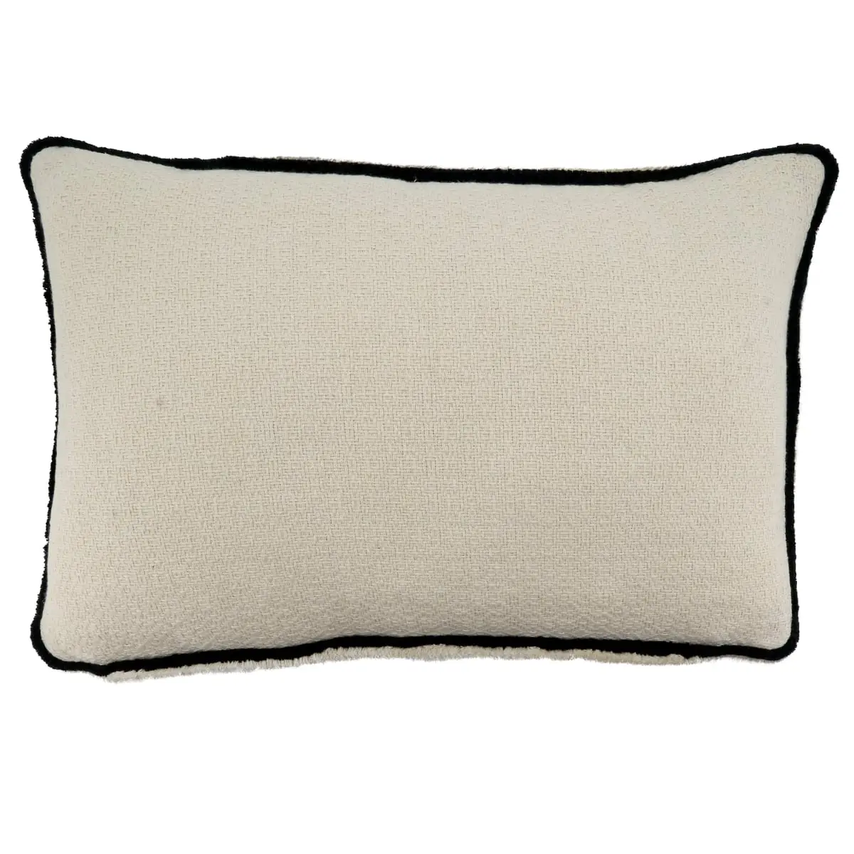 SARO 12 x 20 in. Oblong Poly Filled Throw Pillow with Black & White Reversible Design