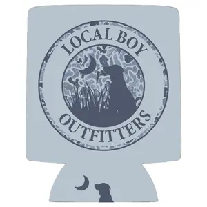 Original Distressed LCF Cobalt Circle Koozie