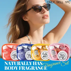 Formbo Body Care Three-Piece Set, Perfume Spray + Shower Gel + Body Cream Butter, Long-Lasting Moisturizing Fragrance, Summer Beach Travel Essential, Hydrating, Summer Gift Set