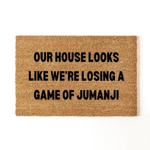 Jumanji Doormat, Funny Doormat, Funny Welcome Mat, Personalized Doormat, Custom Doormat, Funny Door Mat, Custom Welcome Mat, Front Door Mat