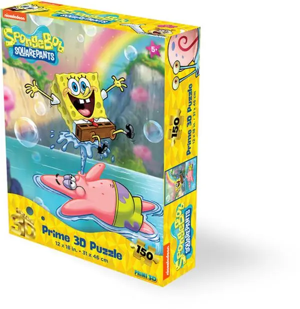 SpongeBob Squarepants and Patrick 150pc 18x12 in 3D Lenticular Puzzle  [COLLECTIBLES] Puzzle