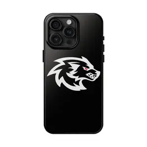 Aggressive Black & White Dodge Charger Hellcat Tough Shockproof Phone Case for iPhone 11 12 13 14 15 16 17 Pro Max Plus