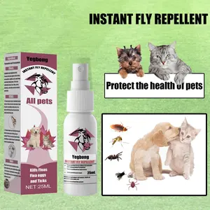 Yegbong Pet Flea Repellent for Cats and Dogs, External Flea and Tick Spray for Cats and Dogs
