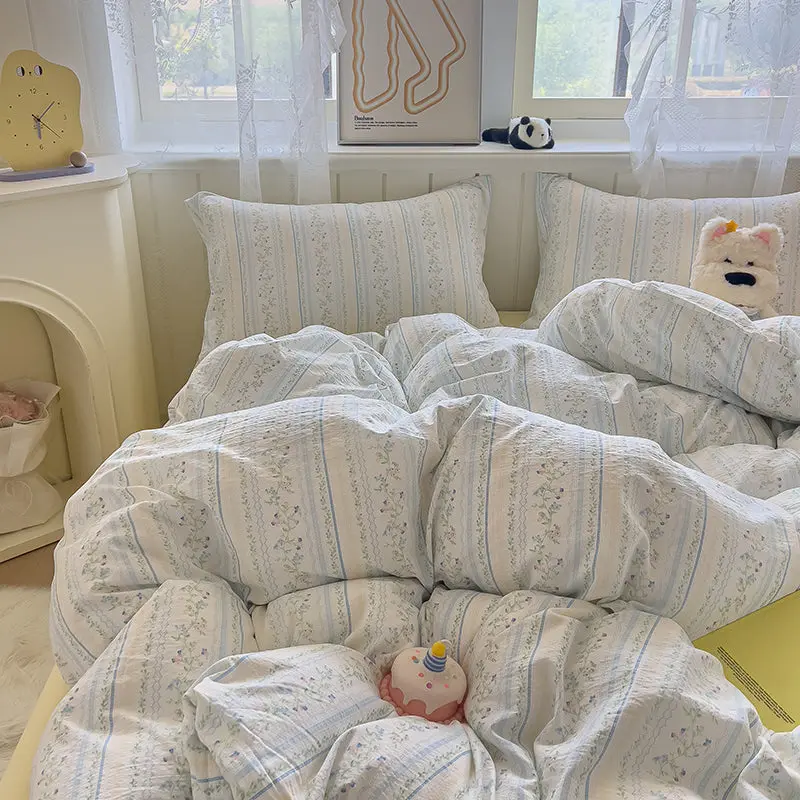 Meadow Stripe Bedding Set