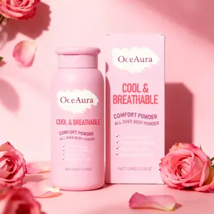 Dry Powder Deodorant Dusting Body Powder Large Capacity Dry Skin Care Family Use Cool Non-Sticky, Essential Moisturizing & Freshening Agent Prickly Heat Powder