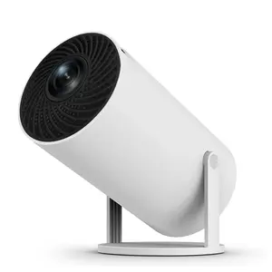 Mini Portable Smart Projector Home Cinema | 180° Adjustable Rotating Bracket, 85% Screen Zoom, Bluetooth 5.3 Audio, Pocket Compact Design For Bedroom Camping Movie Party