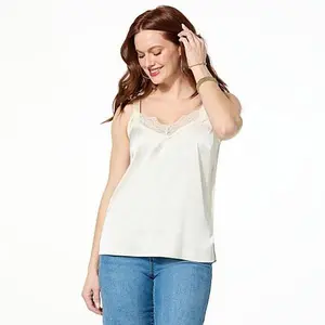 Tower Hill by Christie Brinkley Lace Trim Tank