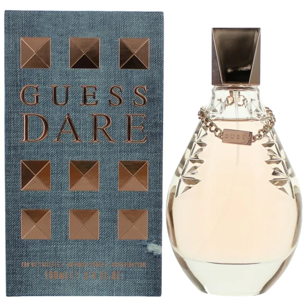 Guess Dare by Guess, 3.4 oz Eau De Toilette Spray for Women, Authentic, 3.4 Fl Oz, Spray Bottle, Female Wear
