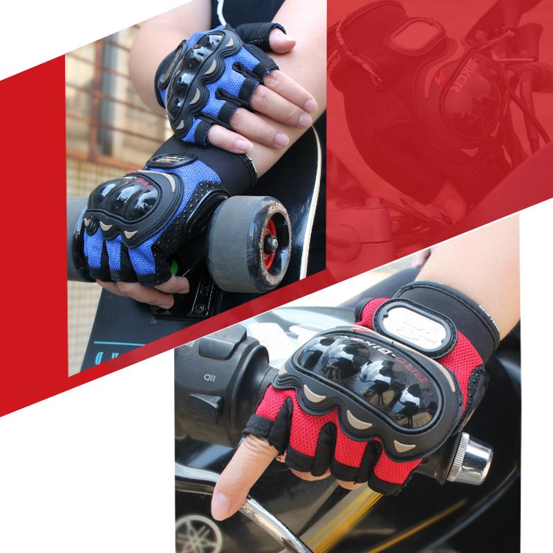 Breathable Half-Finger Motorcycle Riding Gloves for Men and Women, Non-Slip, Wear-Resistant, Touchscreen Compatible, Protective Motorbike Gloves for Outdoor Riding