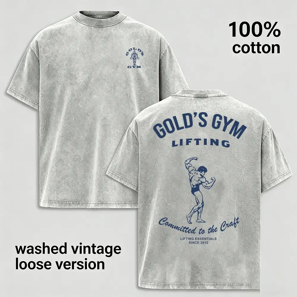 Men's Washed Pure Cotton T-Shirt