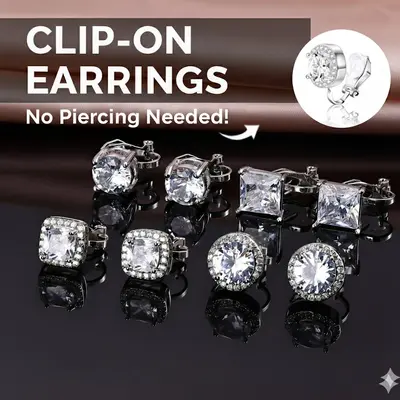 14K Gold Plated Clip On Earrings For Women Cute Hypoallergenic Heart Earrings Non-piercing Clip Earrings For Women Dainty Jewelry Birthday Gift For Women