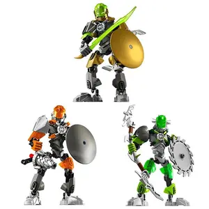 Hero Factory 5 Brain Attack Building Blocks Bulk Star Warrior 2in1 Stormer Beast Robot Mech Figures Bricks Toy For Boy Kids Gift