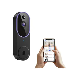 Wireless Video Doorbell Camera, Smart Security Doorbell Camera, 1080P, AI Human Detection , Night Vision, Instant Alert, Two Way Audio, 2.4G WiFi Only, Simple Installation and Rechargeable Battery, Cloud Storage, WiFi Camera