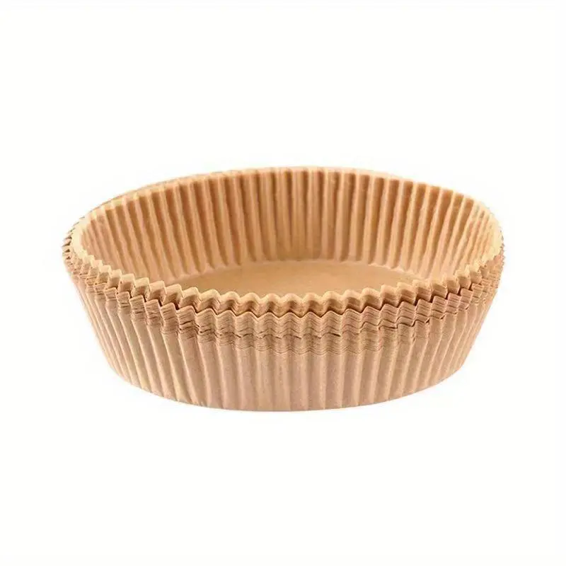 Disposable Air Fryer Liner, 50pcs Non-stick Paper Liner, Heat Resistant Cooking Liner for Restaurant, Home Baking Supplies, Kitchen Accessories, Baking Utensils, Nonstick Baking Paper