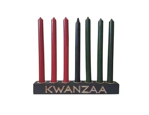 Elegant Mishumaa Saba Kwanzaa Kinara Candle Holder - Straight Kinara Set