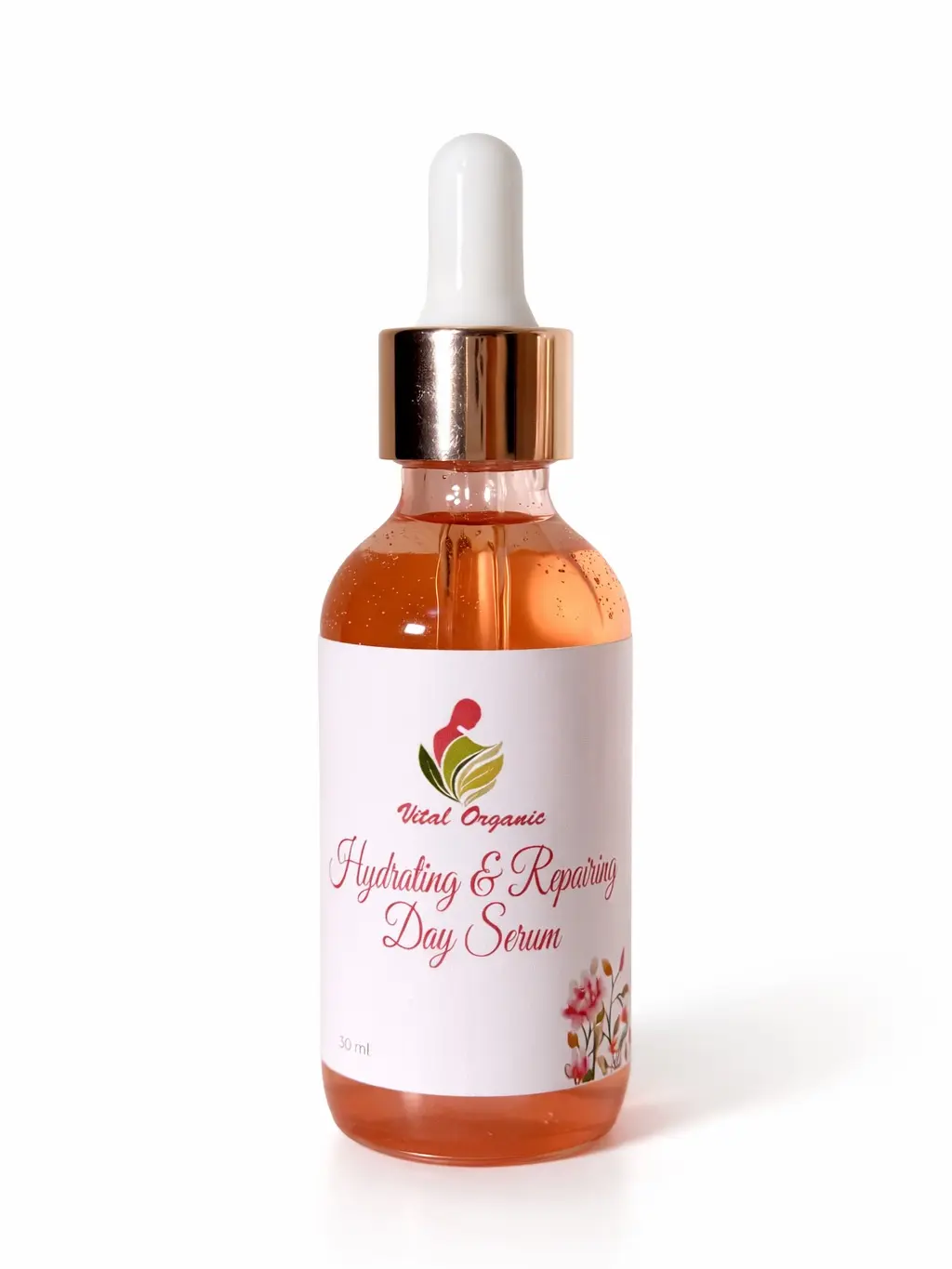 Vital Organic Hydrating & Repairing Serum, Daily Moisturizer to Hydrate, Restore and Boost Radiant Skin, Sensitive