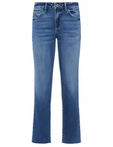 L'AGENCE Milana Low-Rise Straight Leg Jeans in Kemp-SALE