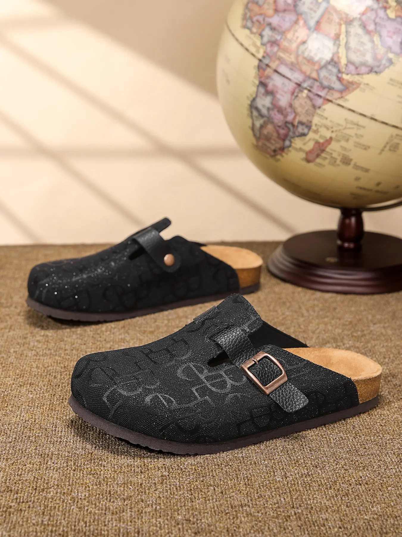 Women's Casual Slip-On Sandals, Plaid Denim Mesh Design, Textured Design Clogs, Comfortable Wide Fit, All-Season Wear, Fashionable Unisex Shoes, Slippers Sandals