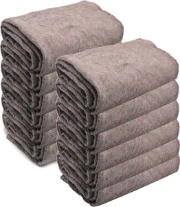 HTTMT 80" x 72" Large Moving Packing Blankets Heavy Duty Textile Moving Pads For Protecting Furniture Professional Quilted Shipping Furniture Pads Packing Tree keep warm