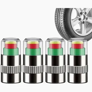 4 PCS Car Tire Pressure Monitor Valve, tire valve stem caps, car tire caps,tire pressure caps,Tire Pressure Monitor Valve Stem Cap for Medium-Sized, Small, Motorbikes, Bicycles
