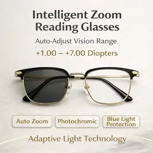 J-Multifocal Reading Glasses, Auto Zoom, Light Adaptive Lenses J-Multifocal Reading Glasses, Auto Zoom, Light Adaptive Lenses