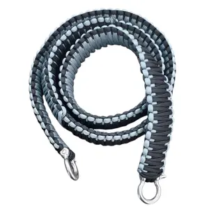 GRAY AND BLACK PARACORD STRAP GRAY AND BLACK PARACORD STRAP
