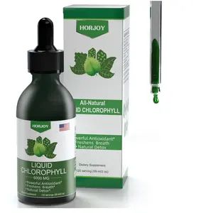 Chlorophyll Liquid Drops - 100% Natural Energy Booster and Immune Support - Internal Deodorant and Detox - Altitude Sickness Relief - Fast Absorption, Vegan & Non-GMO - 120 Servings (Pack of 1)