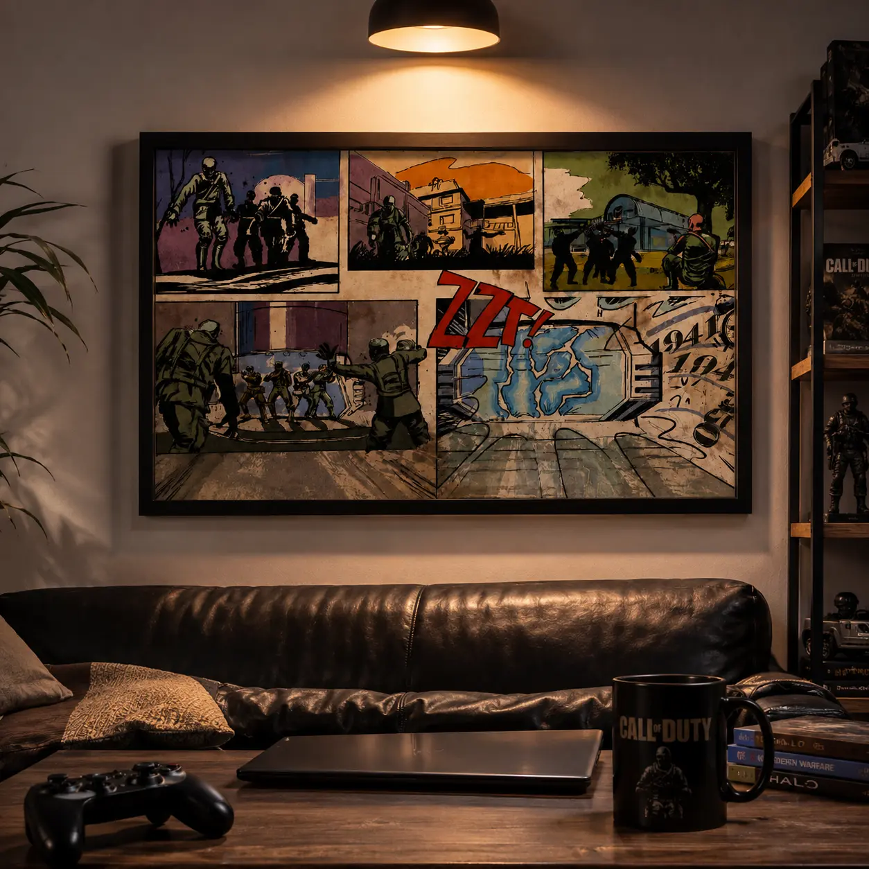 Call of Duty Black Ops Zombies Canvas Poster - HD Graphic Print, Multi-Size Vintage Gaming Wall Art for Gamer Room, Man Cave Decor & Video Game Fan Gift