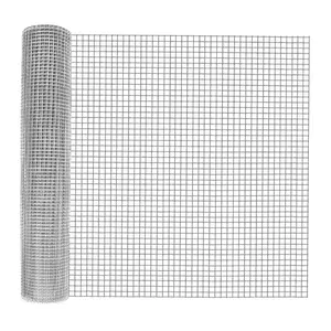 Hardware Cloth 1/2 in - 36 in x 50 ft Galvanized Chicken Wire Mesh Roll, Hot-Dipped After Welding for Chicken Coop Accessories,Poultry Netting,Silver