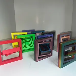 Fidget Square Spinner - Colorful Design with Various  Colors, Ideal for Stress Relief and Fun Activities