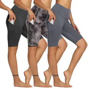 SHOWITTY 3 Pack Women's Plus Size Biker Shorts with Pockets - 11" High Waist Tummy Control for Casual Wear, Running & Summer Outfits