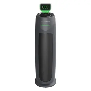 GermGuardian Intelligent 22in Tower Air Purifier HEPA Filter UV-C Intellisense with AQI: UV Light Sanitizer, 500-800 sq. ft. Coverage