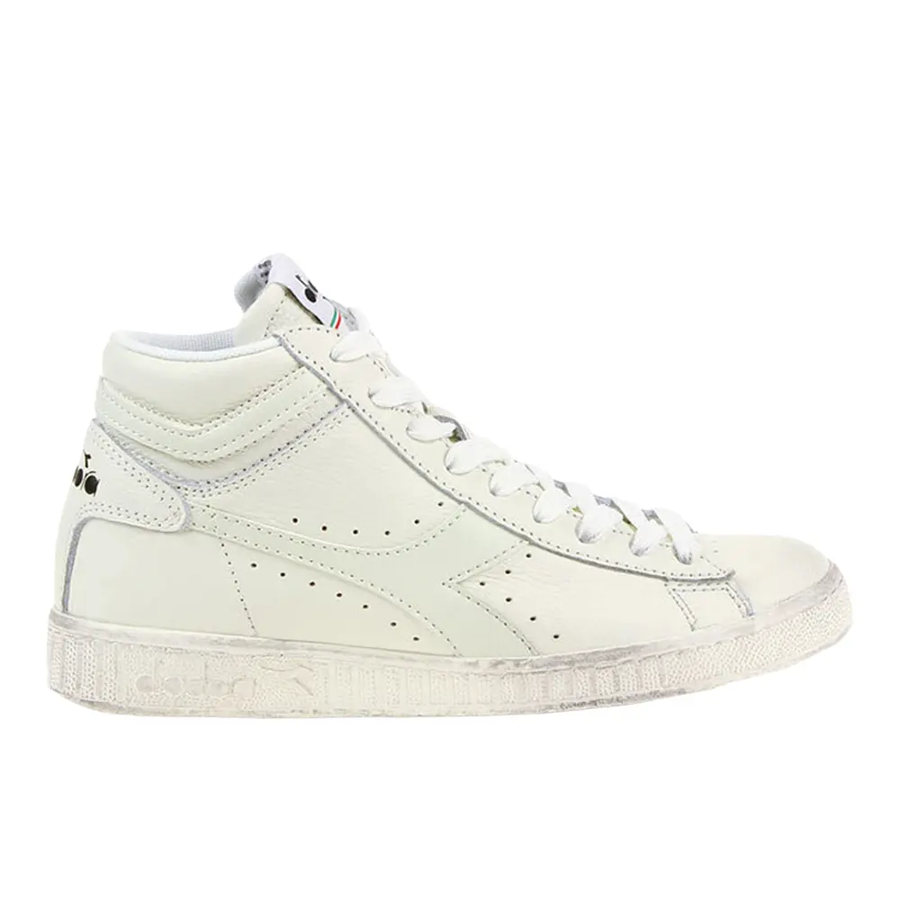 diadora Mens Game L Waxed High  Sneakers Shoes Casual - Off White
