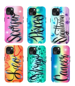 Zodiac Sign Phone Case Shockproof,Virgo Airbrush Themed Phone Case Shockproof, Anti-Drop, Anti-Fingerprint For IPhone 17-12, Pro Max, Pro Plus, and Samsung S25-22 Protection Safety