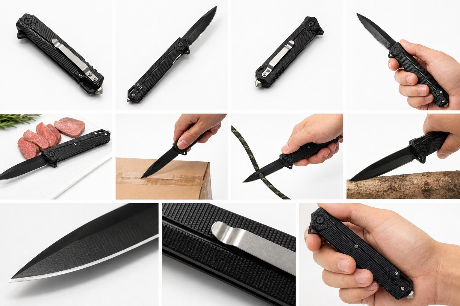 EDC convenient folding knife, camping, barbecue, hiking, home cooking, holiday gifts
