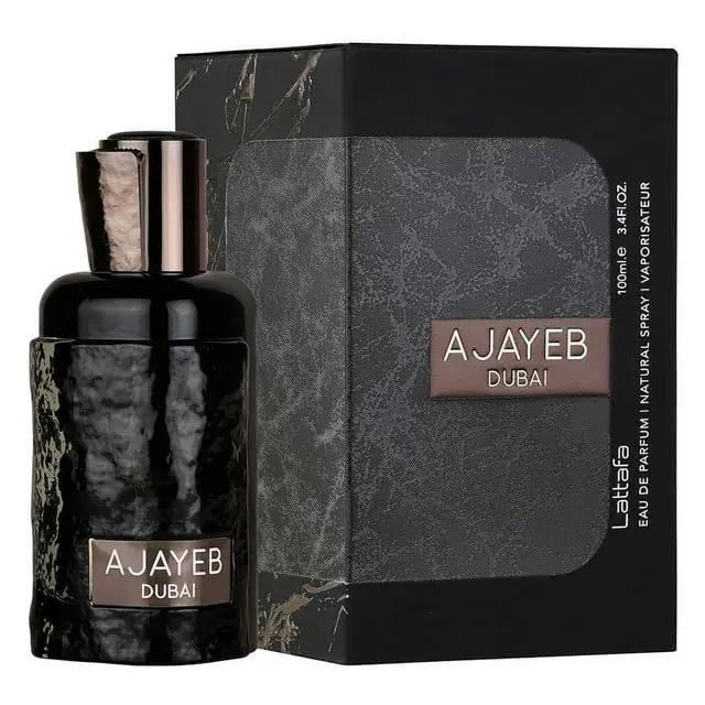 Lattafa Ajayeb Dubai Eau de Parfum Spray for Men, 3.4 Ounce