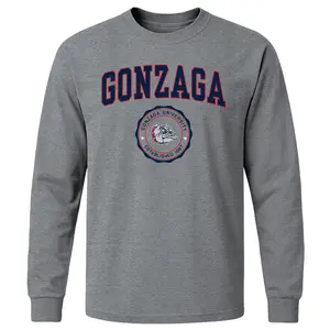 Gonzaga University Heritage Long Sleeve T-Shirt (Charcoal Grey)