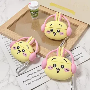 1 Usagi headphone case for wearing headphones,Cute wireless Bluetooth earphone case, drop resistant, durable, Portable and stylish accessory, suitable for AirPods pro3/1/2/3/4/pro/pro2(Different models may have different shapes)