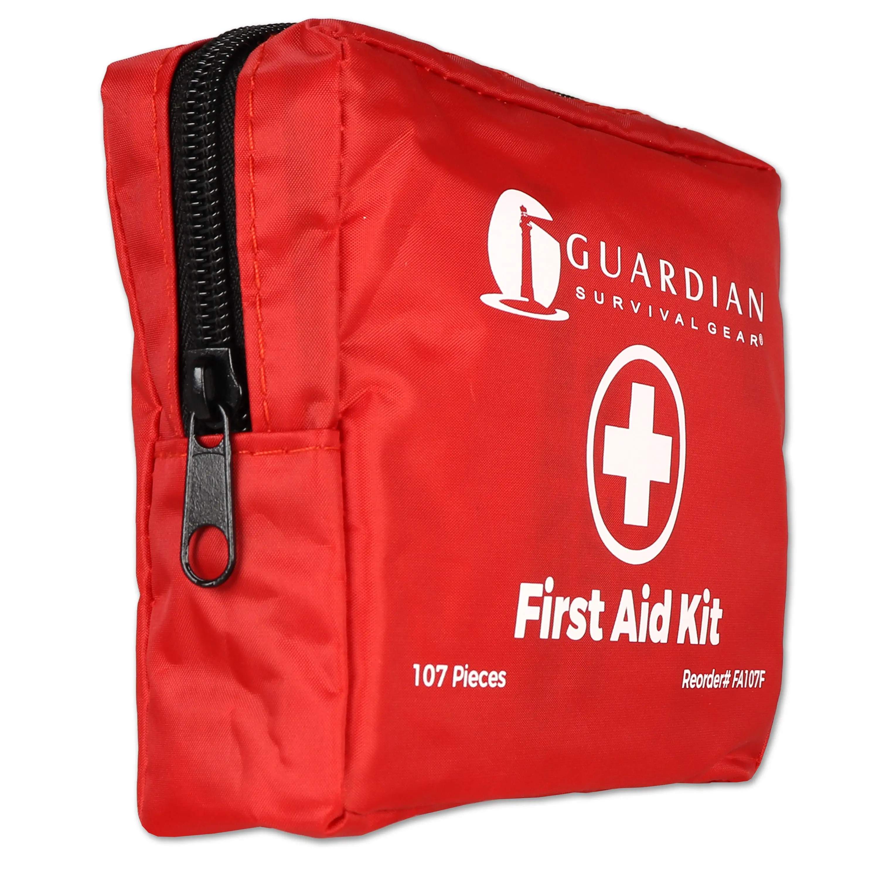107 Piece Soft Case First Aid Kit, Sturdy Zippered Nylon