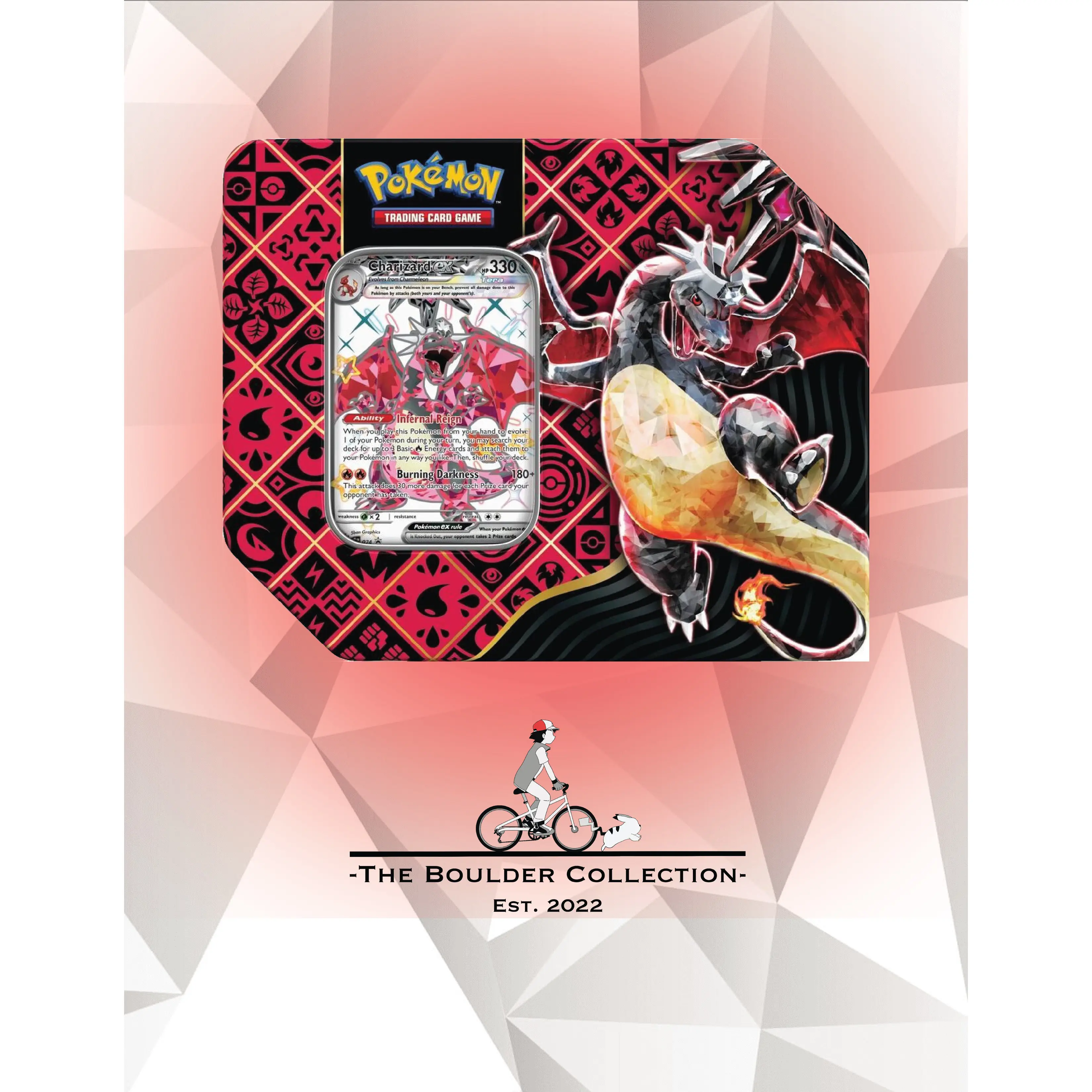 Pokemon TCG: Paldean Fates Charizard 5 Pack Tin