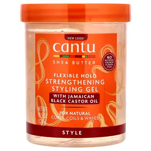 Cantu Shea Butter, Flexible Hold Strengthening Styling Gel, 18.5 oz (524 g)