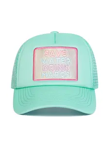 Colorful Embroidered Foam Trucker Style Hat, Unique Fashion Design, Stylish Hat, Perfect Accessory for All Seasons, Trendy Look for Men & Women, Embroidery Trucker Hat, Embroidered Cap